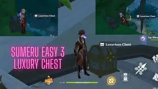Sumeru city easy 3 hidden luxurious chest, Genshin Impact 3.0