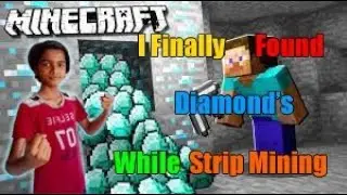 MC Survival - I Found Diamond's Will Strip Mining In My Survival World | EP #3
