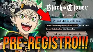 ¡REGÍSTRATE YA! BETA OFICIAL BLACK CLOVER MOBILE, GAMEPLAY AVANCE y MÁS! 🙂 | Black Clover Mobile