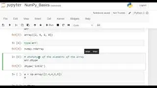 MachineLearning |  Creating Numpy Array | Importing Numpy | Numpy array Data type | Numpy Version