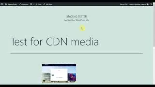 Upload media files to the CDN via 