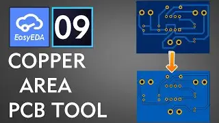 How to use Easyeda online Pcb Design copper area Tool and make PCB Professional | Easyeda tutorials