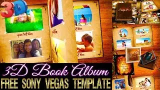 Free Sony Vegas Template - 3D Book Album (Free Donwload)