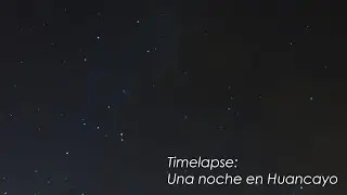 Neblina y cielo estrellado en Huancayo