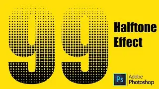 How to Create Halftone Effect in Photoshop | Dotted Halftone Pattern Effect | Photoshop Tutorial