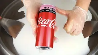 COCA COLA  Ice Cream Rolls Oddly Satisfying Fried Ice Cream Food Asmr
