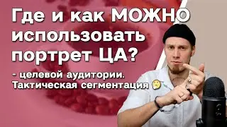 Где же и как МОЖНО использовать портрет ЦА (целевой аудитории)? 🤔 Тактическая сегментация