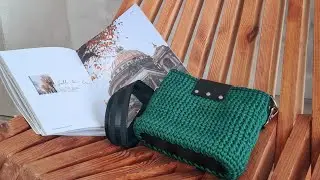 Кросс-боди крючком из полиэфирного шнура.