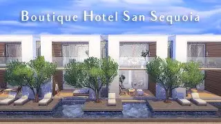 Boutique Hotel San Sequoia | Stop Motion build | The Sims 4 | NO CC