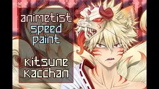 Hero Academia Speed paint: Kitsune Kacchan (Bakugou)