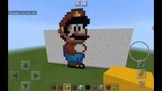 Pixel Art в Minecraft #2: Mario