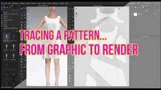 CLO3D - Tracing a Pattern workflow