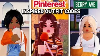 CUTEST PINTEREST INSPIRED FALL OUTFIT CODES FOR BERRY AVENUE & BLOXBURG 😍✨️
