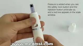 Professional medical MSLQS-P Needle-free Injector device operation