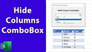 Excel UserForm - Hide Columns in a Combobox (Tip)