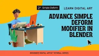 ֍ Blender 3D Animating Tutorial for Engineers in Hindi: Advanced Simple Deform Modifier in Blender֍