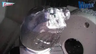CNC - CAD/CAM robot head (terminator like) machining