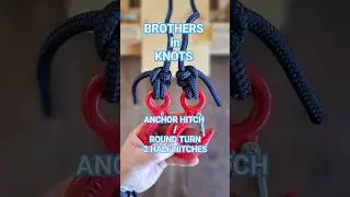 Compare and LEARN - Anchor Hitch vs Round Turn 2 Half Hitches #knot #outdoors #sailing