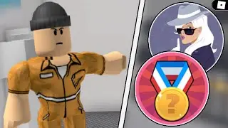HOW TO GET THE SECRET BADGE 1 AND THE SECRET BADGE 2 IN ESCAPE THE PRISON OBBY! | ROBLOX