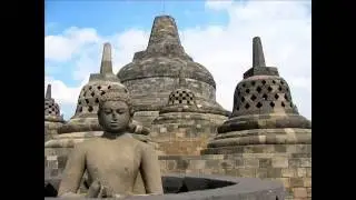 Buddhist Temple of Borobudur in Indonesia