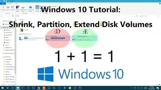 How to Delete a Partition and Extend disc volume on Windows 10