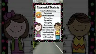 Successful Students Poster for School Kids #Successfulstudent #youtubeshorts  #schooldecoration