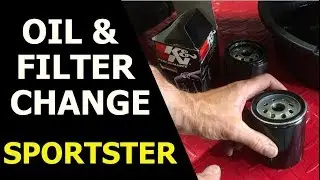 Sportster Simple Engine and Primary Oil With Filter Change