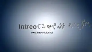 Particles forming  logo reveal
