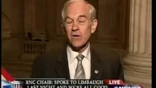 Ron Paul disses Rush Limbaugh