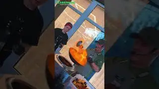 Фрукты "Фламбе" от Шефа #shorts