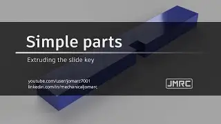Extruding the slide key | Assemble Parts and Components in Fusion 360