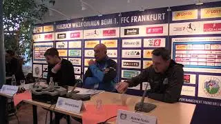 Pressekonferenz 1. FFC Frankfurt - Bayer 04 Leverkusen 16. November 2019