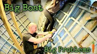 EP 76 - Wooden Boat Problems! Running Out of Wood!! 
