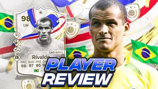 5⭐5⭐ 98 GREATS OF THE GAME ICON RIVALDO SBC PLAYER REVIEW | FC 24 Ultimate Team