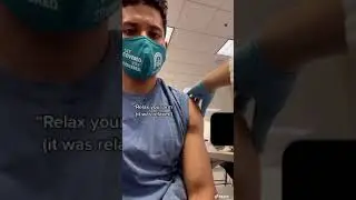 Getting the covid vaccine as a med student #shorts