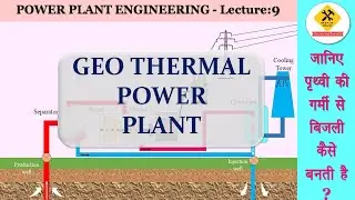 Geothermal power plant .(in hindi) भूतापीय ऊर्जा संयंत्र (हिंदी में)
