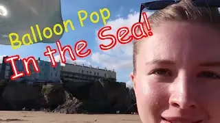 In the Sea | My FIRST EVER Balloon Pop on the BEACH | Public Pop | Balloon Burst | Blow to Pop