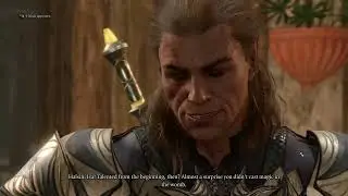 Gale origin tells Halsin his awkward childhood story