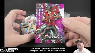 2023 Topps Composite Football Breaker Delight 5 Box Half Case Break #1