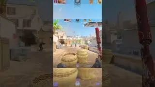 amazing awp 4k on dust2 cs2 #cs2 #cs2 #4k #1v2 #dust2 #awp #shorts #reels #gaming #cs2clips