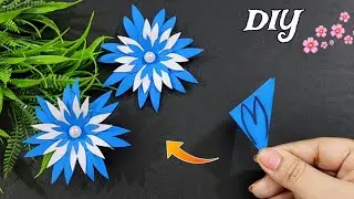 Easy Paper Flower Craft | How To Make Paper Flower Easy | Paper Flower Making Step By Step