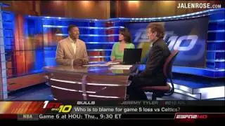 Bulls vs Celtics Game 5 2009 NBA Playoffs - Jalen Rose and Skip Bayless on ESPN First Take