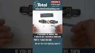 TLSK2136-ABK 2 Circuit Track Power Straight Connector Black H-style Overview #tracklighting