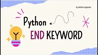 Use of end Keyword in Python #end #keyword #print #statement #pythonprogramming
