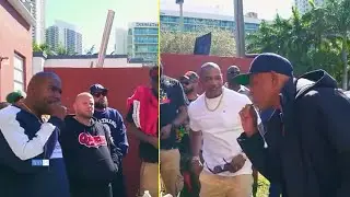 Nore And Russell Simmons Smoking Big Bluntz In The Streets Of NY 'Smoke Olympics Officially Started'