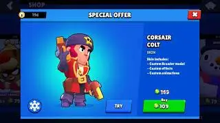 CORSAIR COLT! Buying my favourite brawler’s best skin!