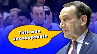 Coach K had some words to the fans after his team lost in his last home game 🗣 