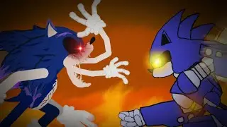 Sonic.exe Vs Mecha Sonic DC2 Animation