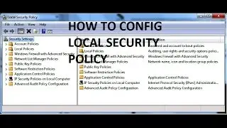 LOCAL SECURITY POLICY ?? CONFIG ?? PASSWORD POLICY ?? LEARN NOW ...!! CONFIG NOW .??
