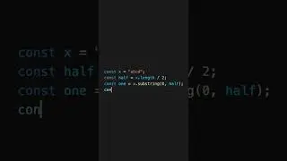 How to split a string into two substrings in JavaScript!